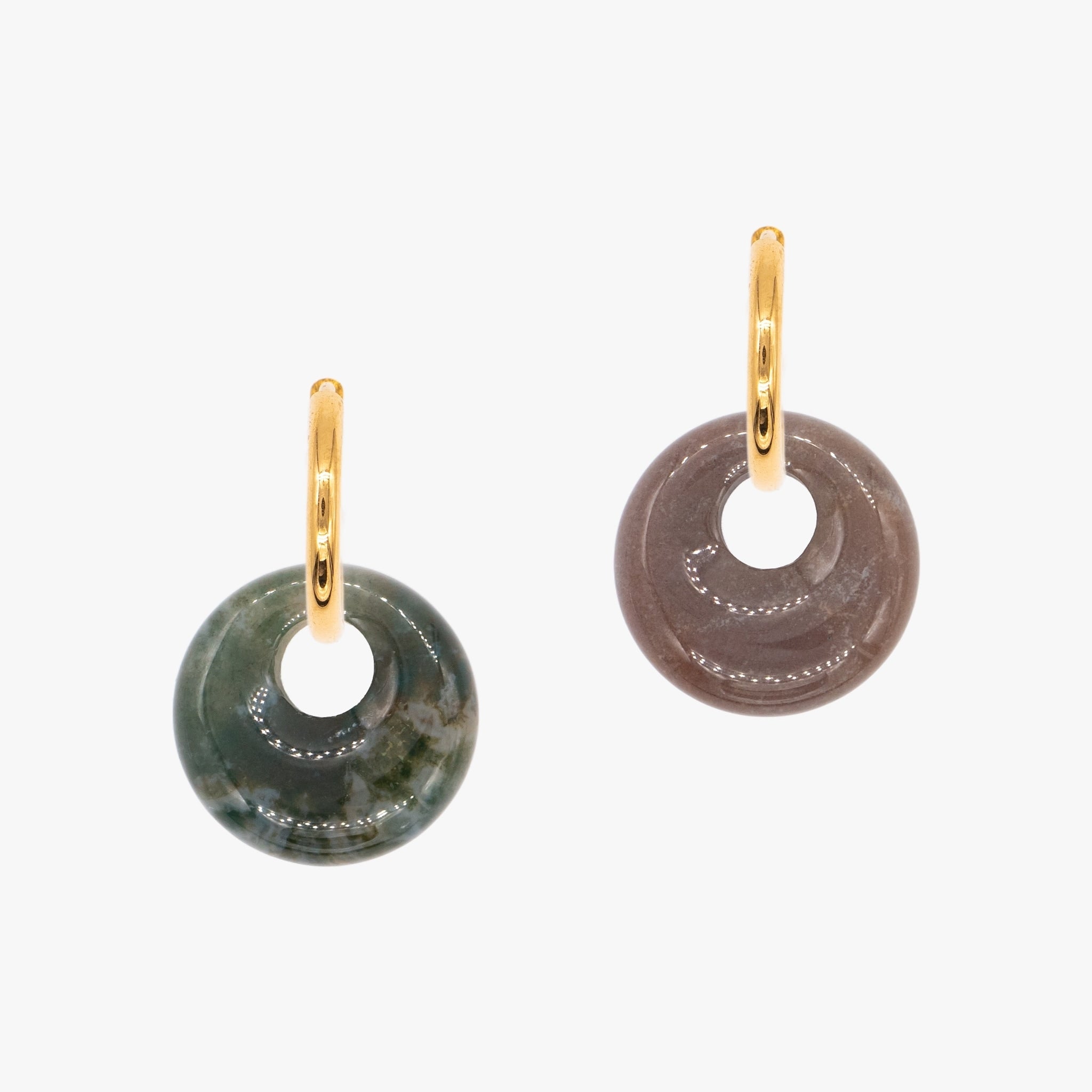Boucles d'oreilles Blima en pierres Agate Indienne - SLOYA
